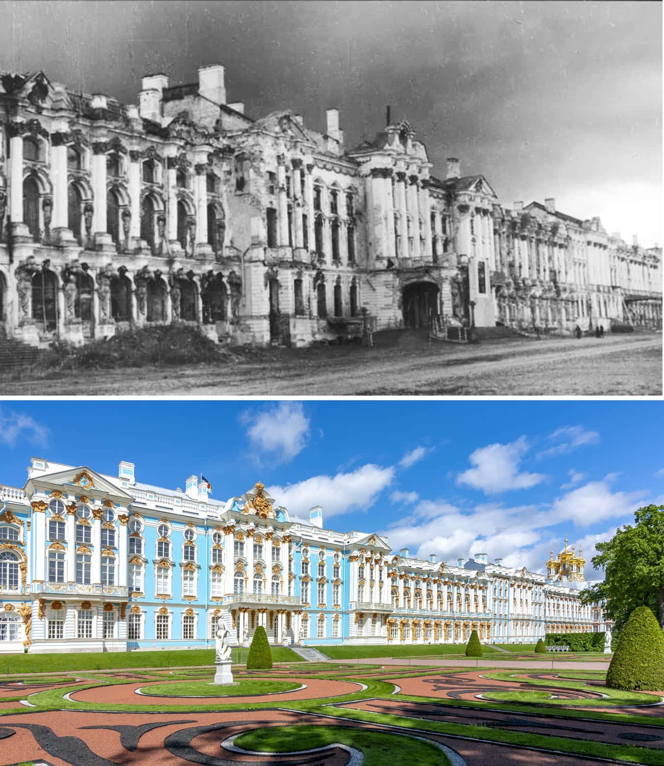 Majestic Catherine Palace - A Journey Through Time Background