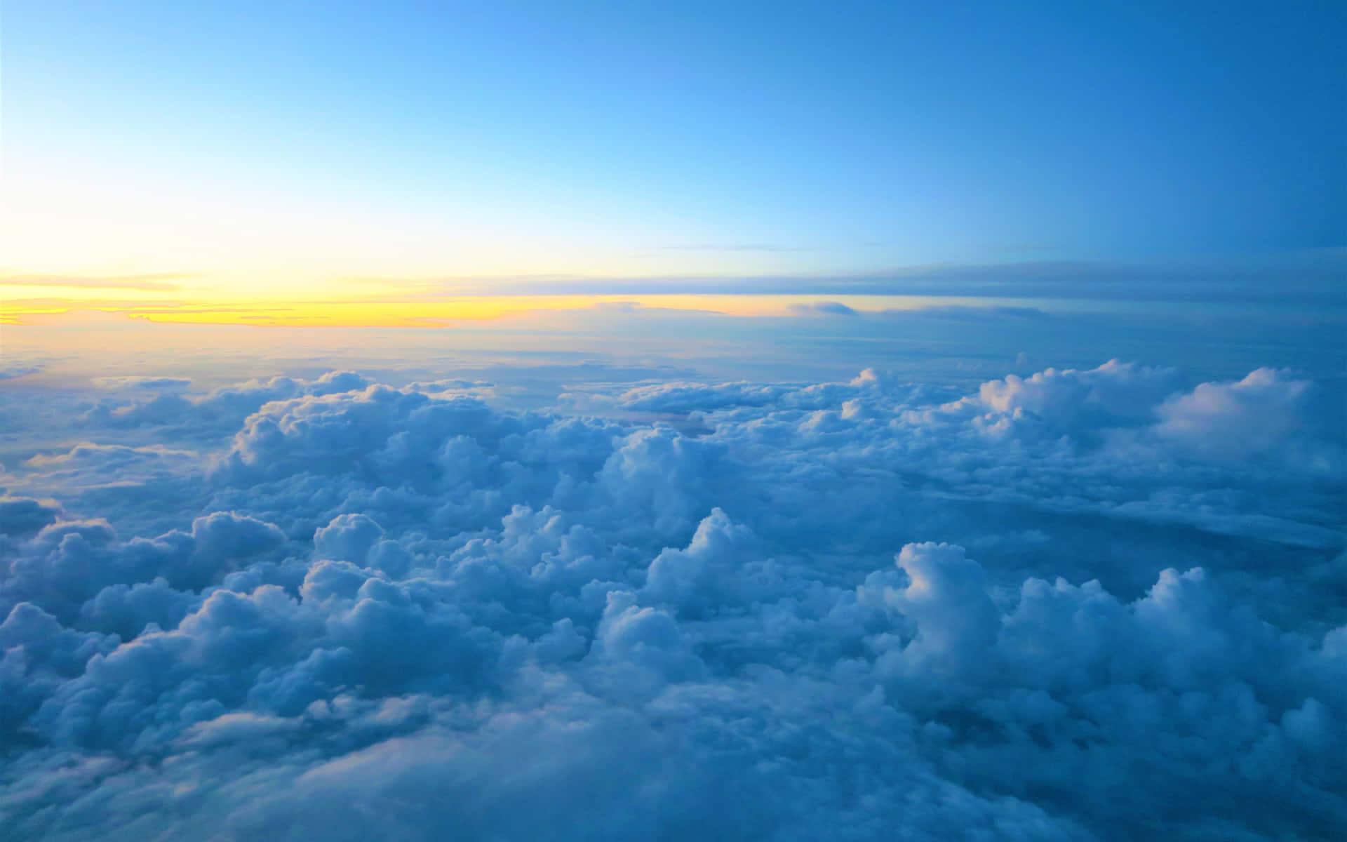 Majestic Clouds At Sunset Background