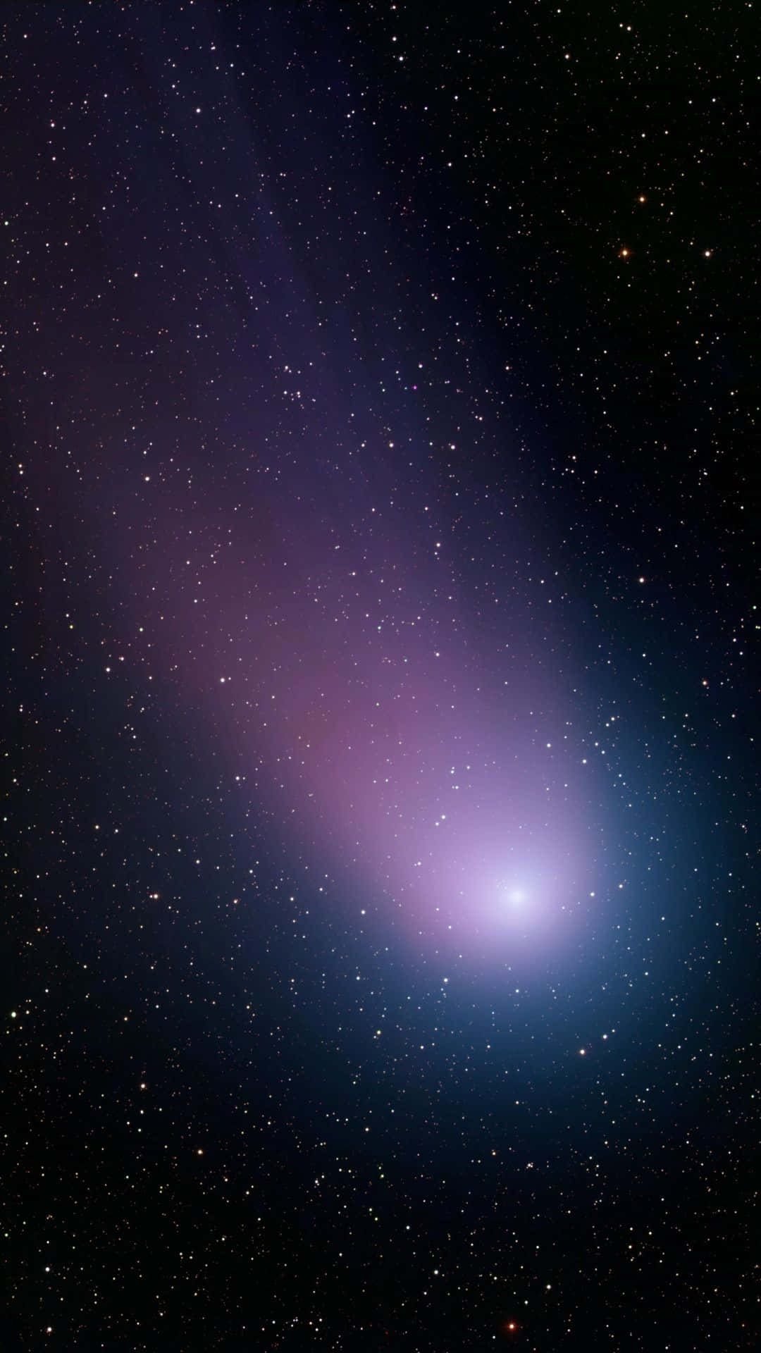 Majestic Comet In The Night Sky Background