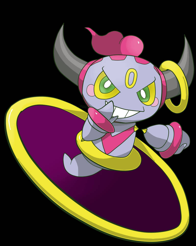 Majestic Confined Hoopa Rising From The Ring Background