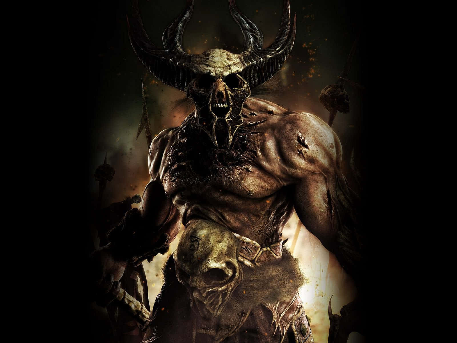 Majestic Cool Demon Unleashed Background