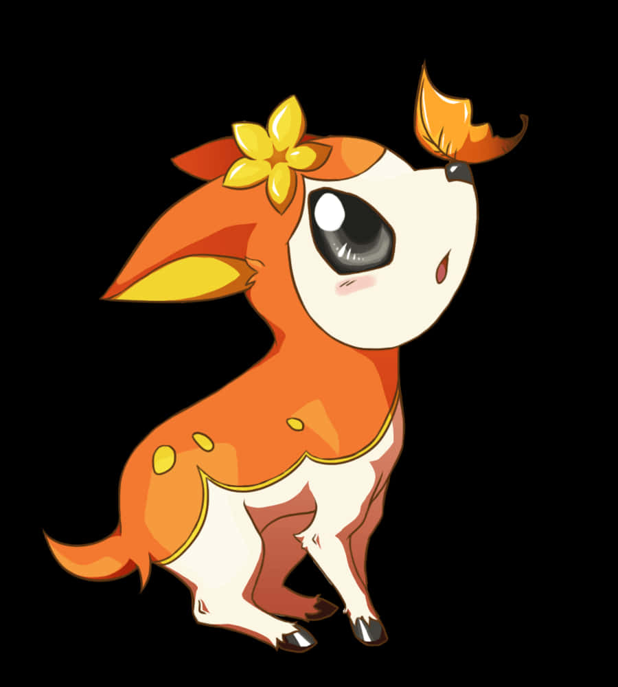 Majestic Deerling Embracing The Wilderness Background
