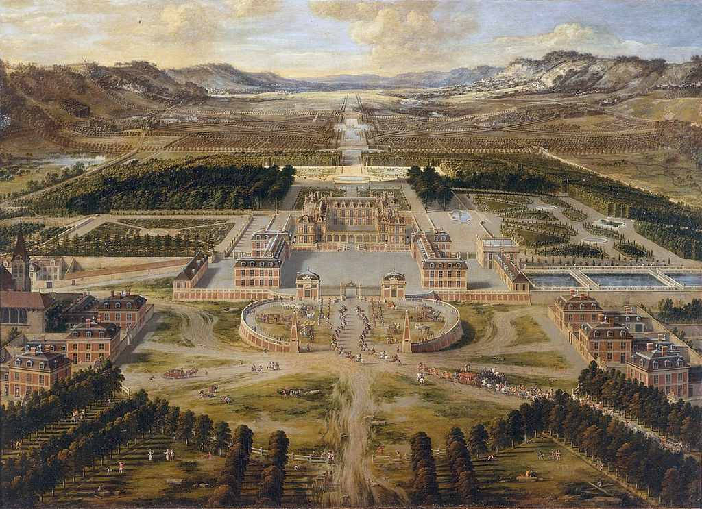 Majestic Digital Artwork Of Palace Of Versailles Background