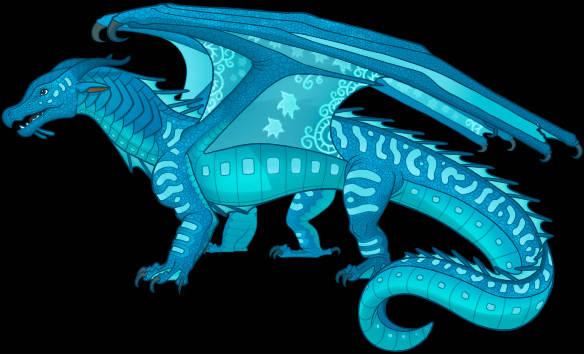 Majestic Dragon Ascending - Inspired By Wings Of Fire Background