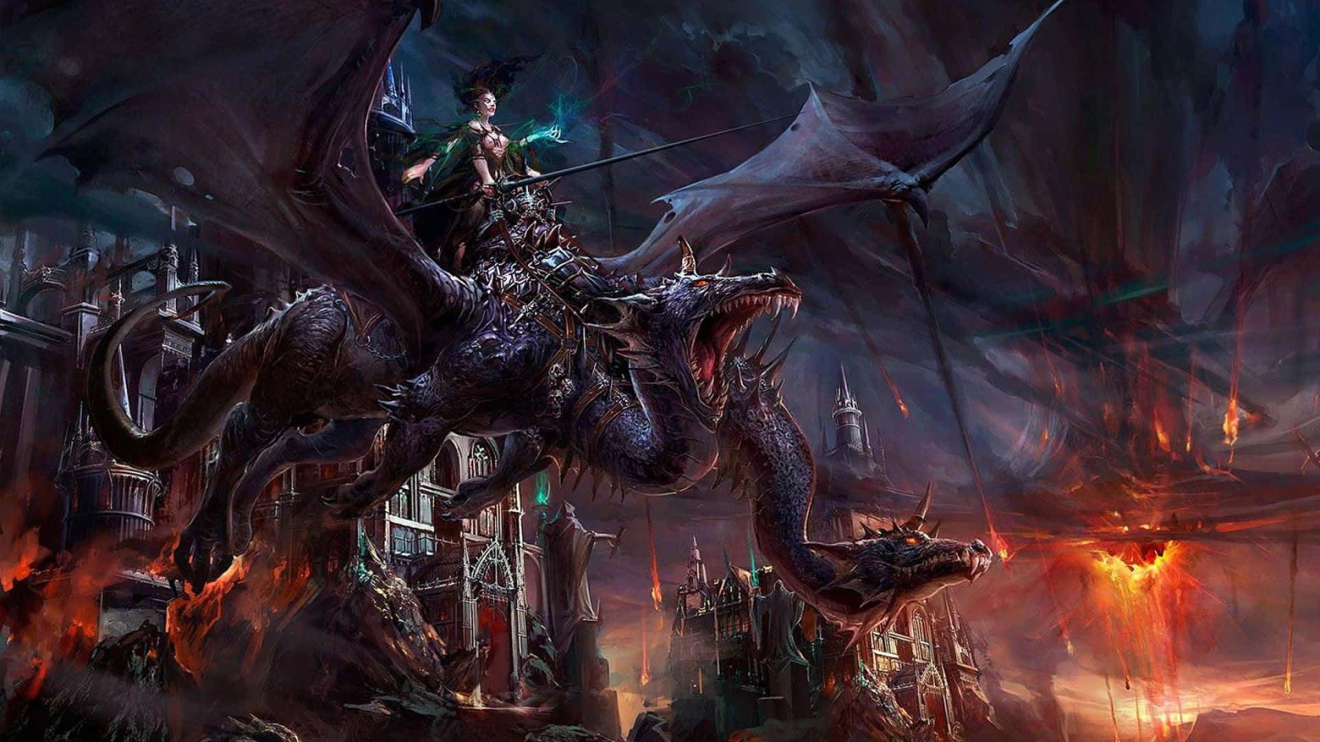 Majestic Dragon In 1080p Resolution Background