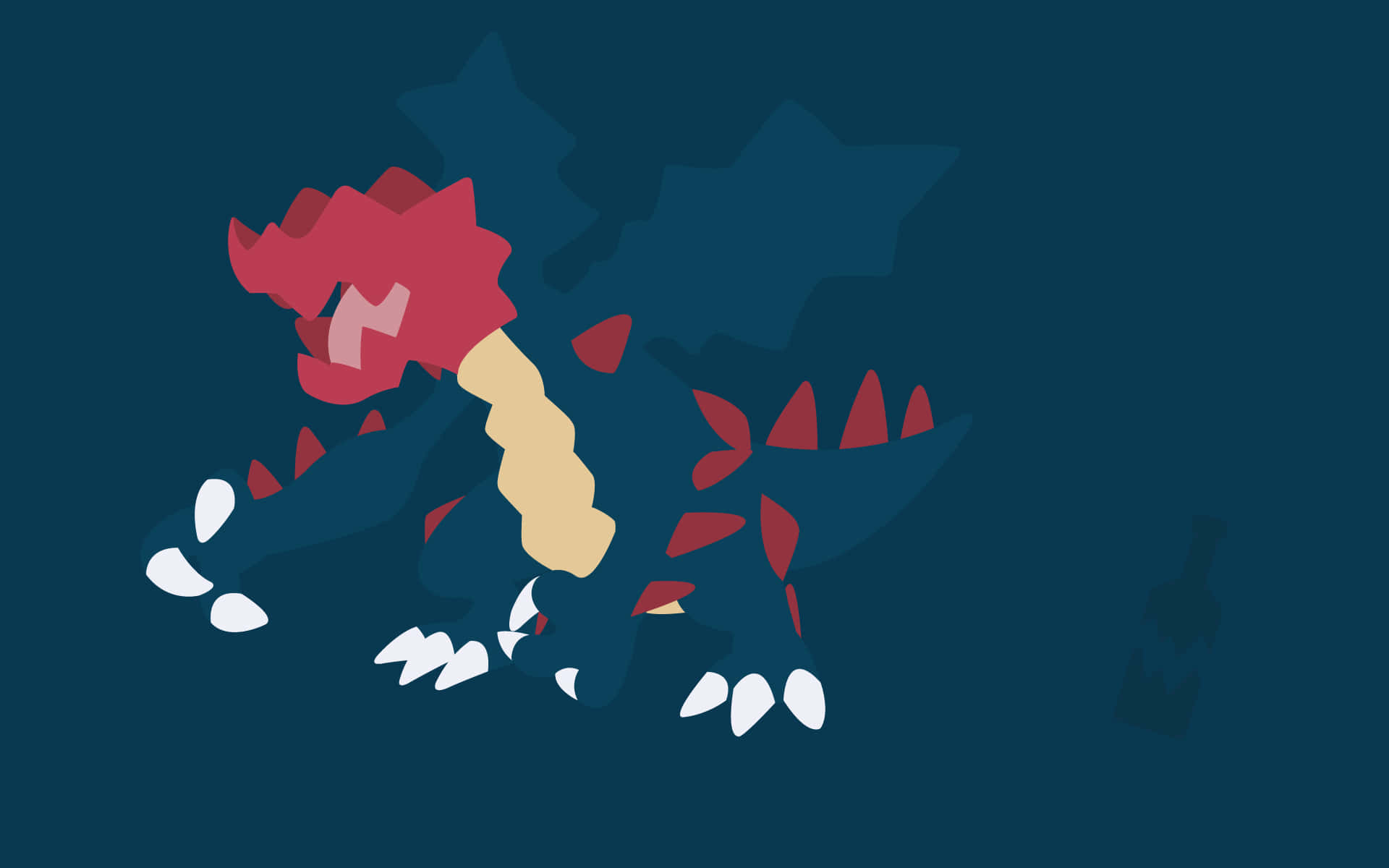 Majestic Druddigon - The Pixelated Dragon Pokemon Background