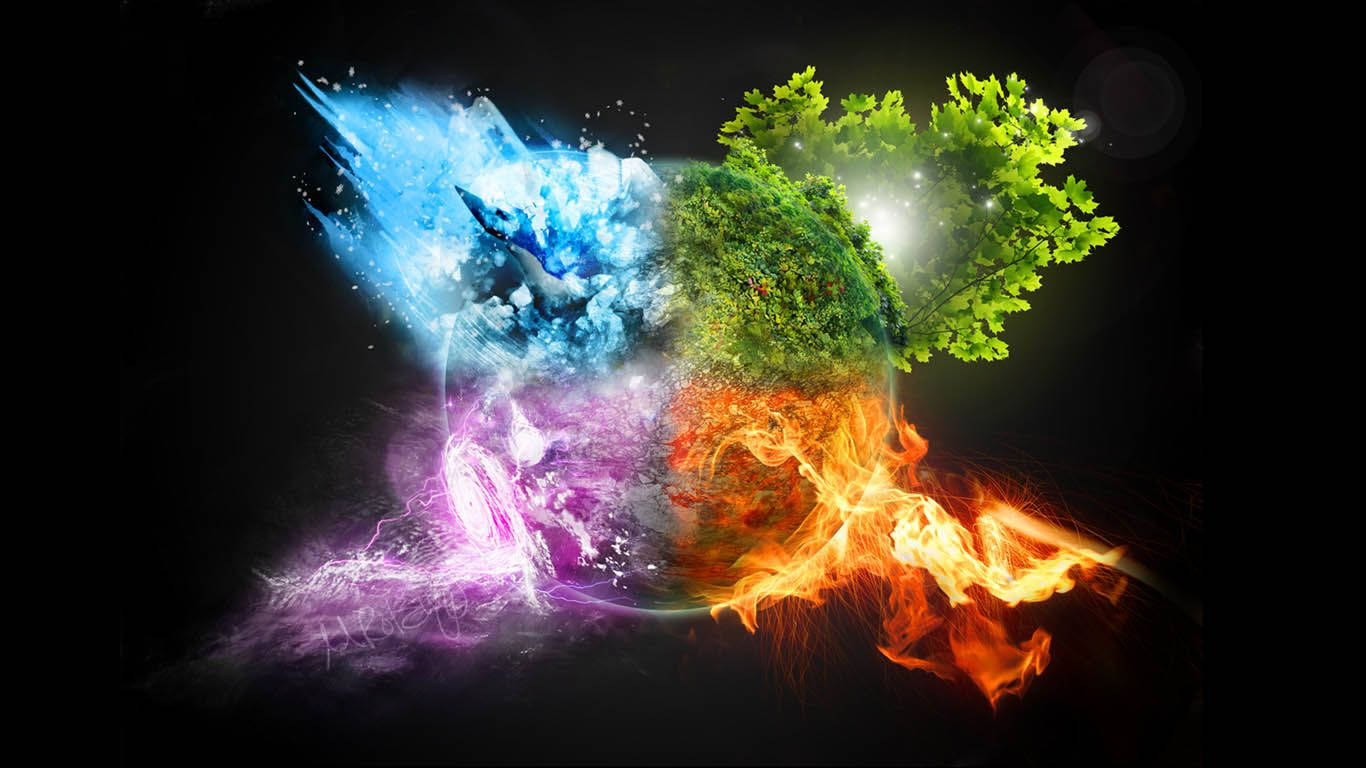 Majestic Earth Element In 3d Art Background
