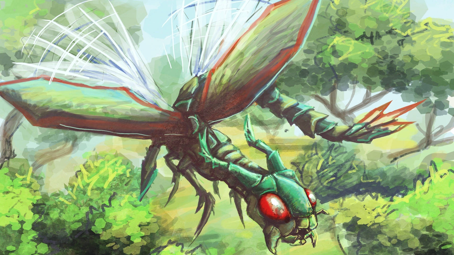 Majestic Flygon In Realistic Rendering