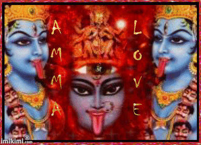 Majestic Goddess Kali Unleashing Power Background