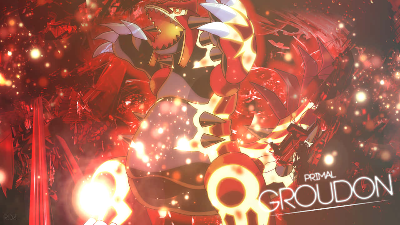 Majestic Groudon - Legendary Pokémon Of The Land Background