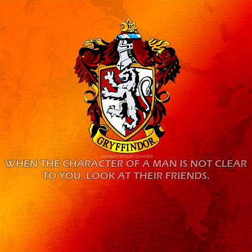 Majestic Gryffindor Emblem - Hogwarts House Pride Background