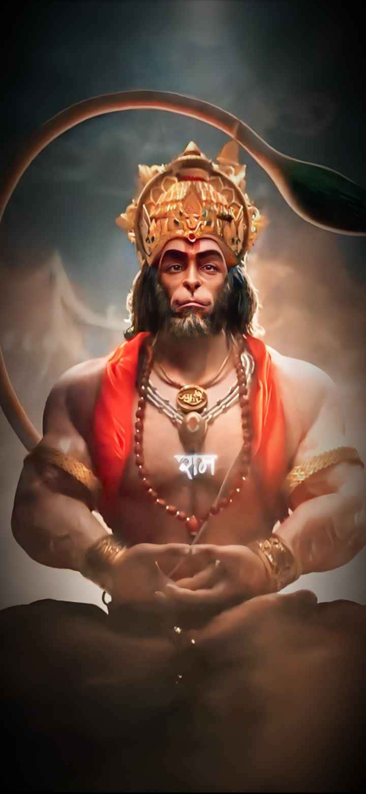 Majestic_ Hanuman_ Artwork Background