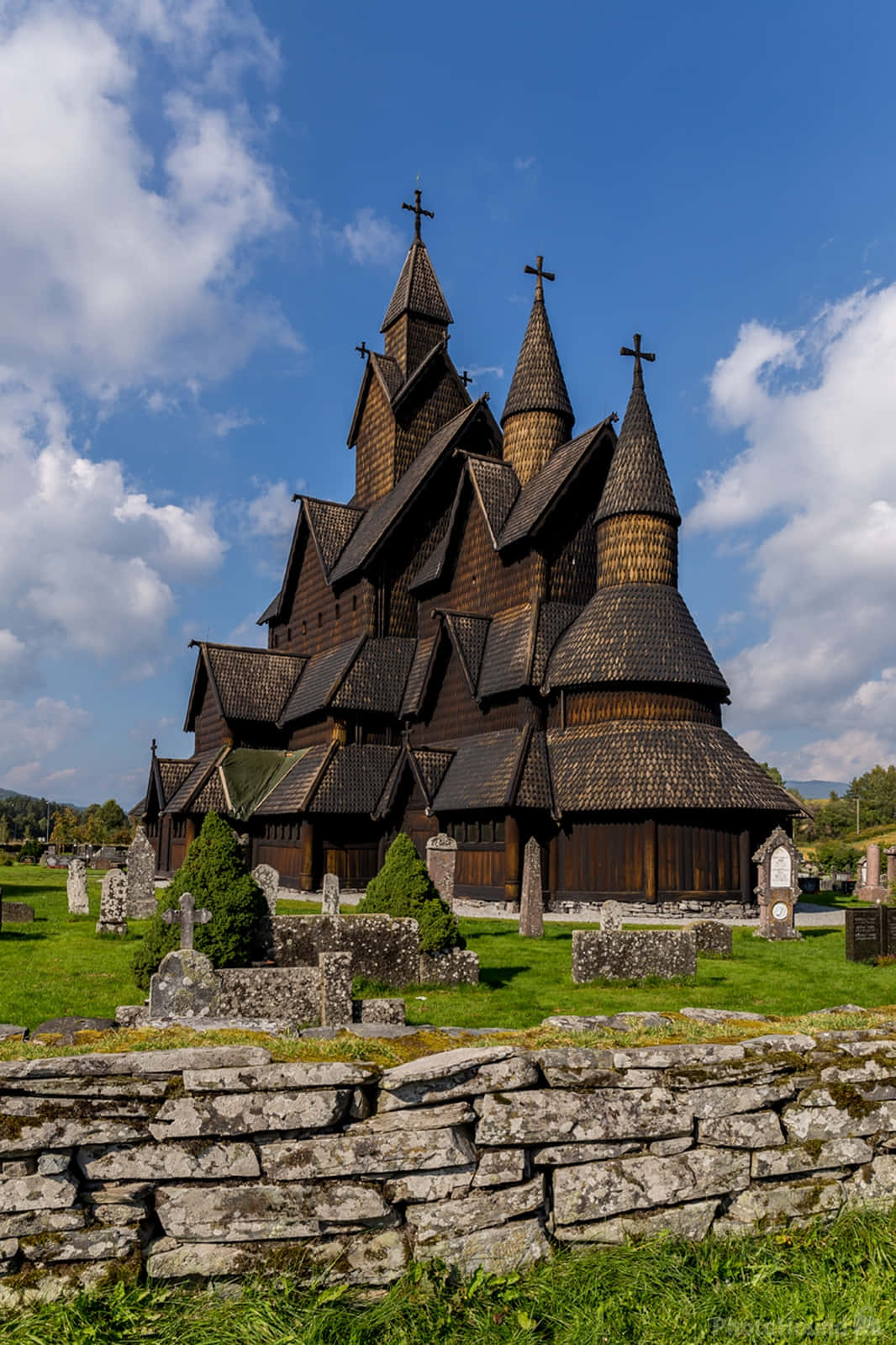 Majestic Heddal Stave Church In Norway