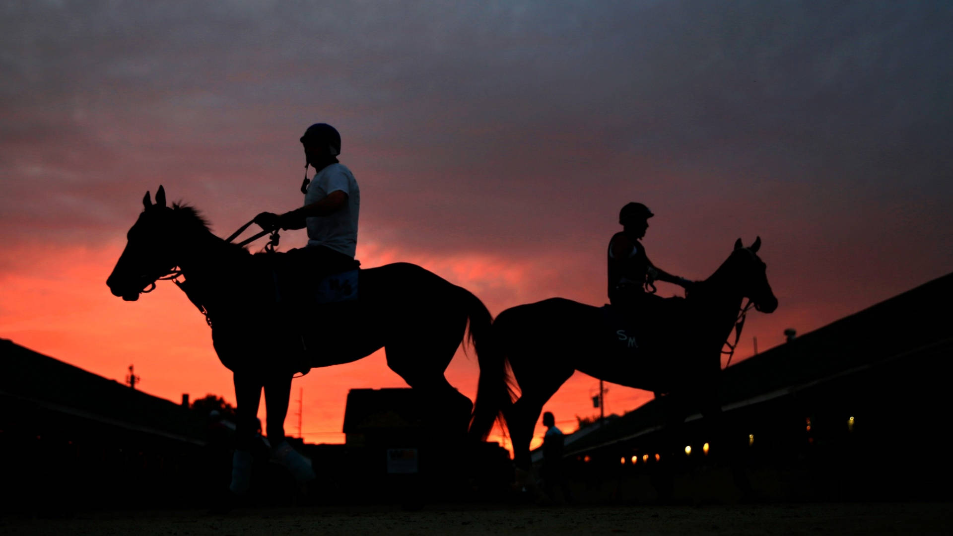 Majestic Horse Silhouette - Kentucky Derby Background