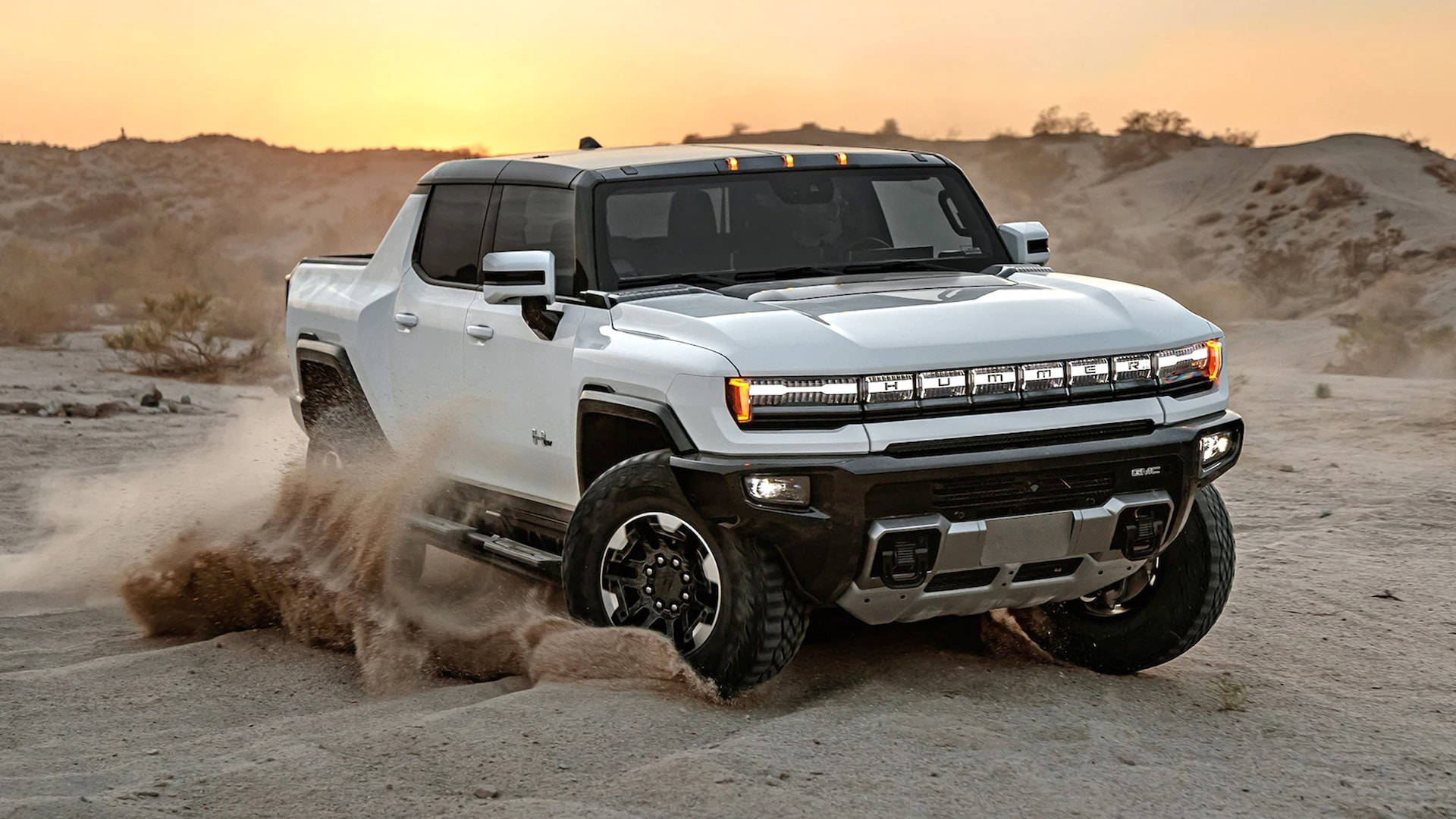 Majestic Hummer Dominating The Sands Background