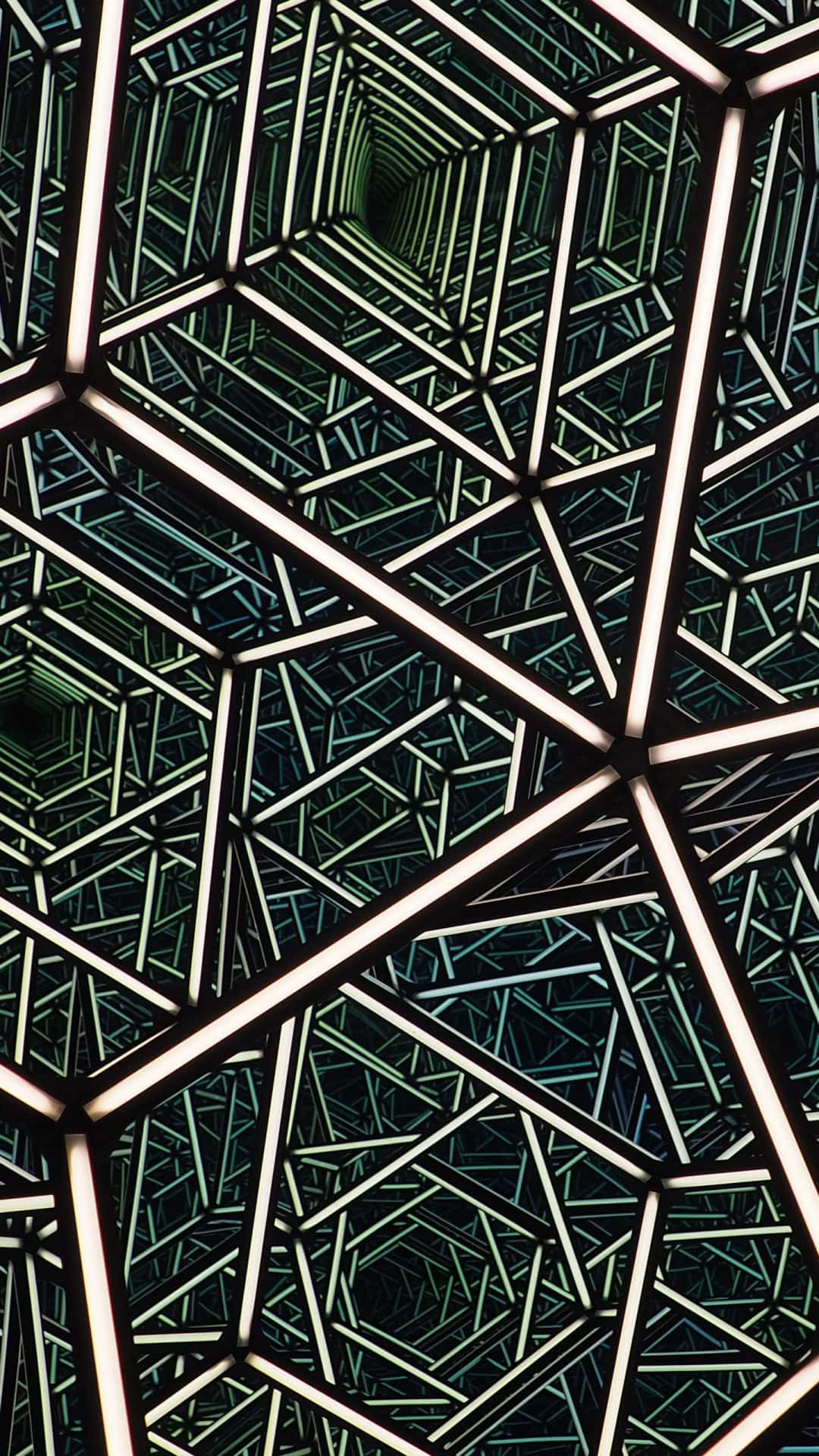 Majestic Hyperbolic Portals In Space Background