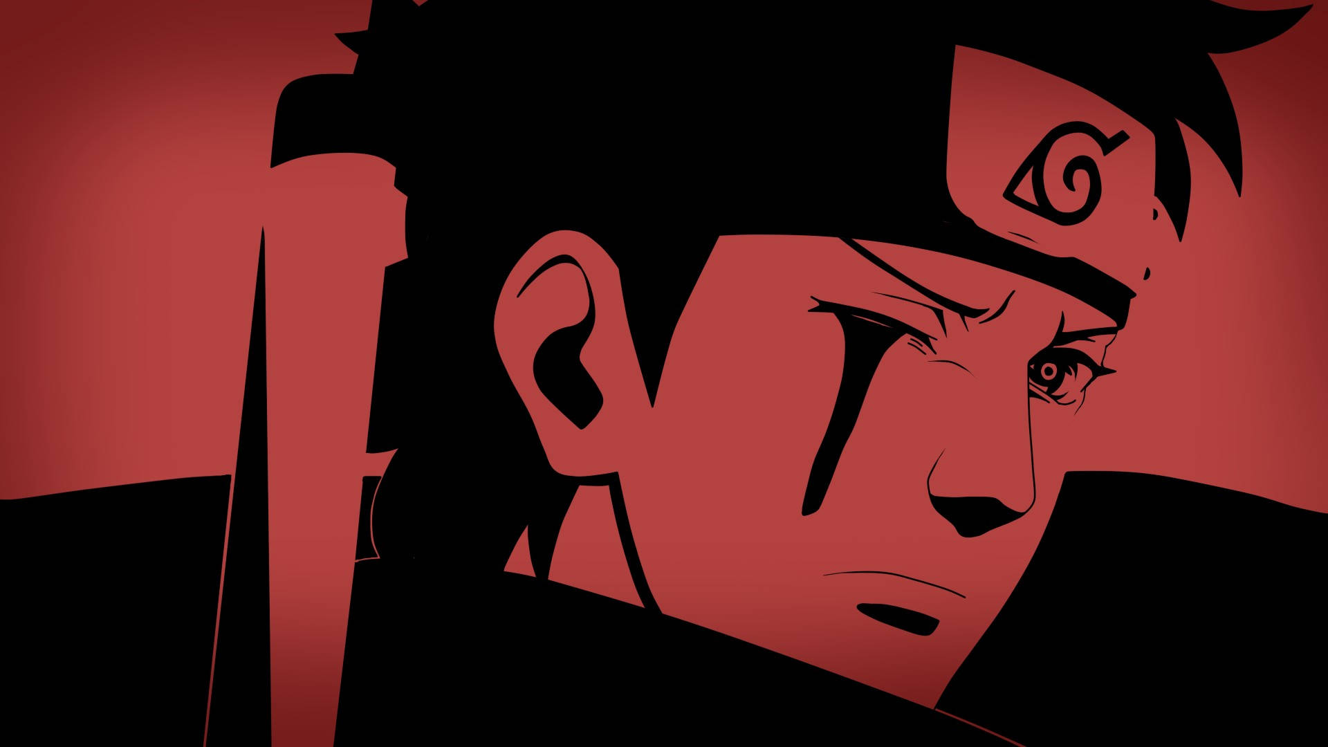 Majestic Illustration Of Shisui In Vibrant Red And Black
