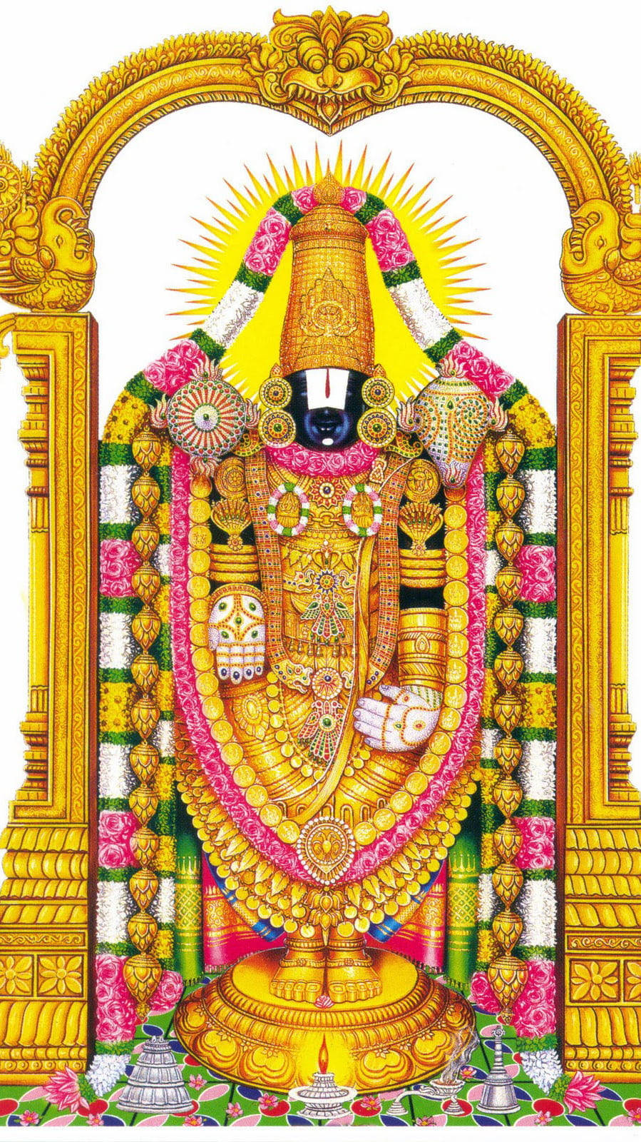 Majestic Image Of Venkateswara Swamy