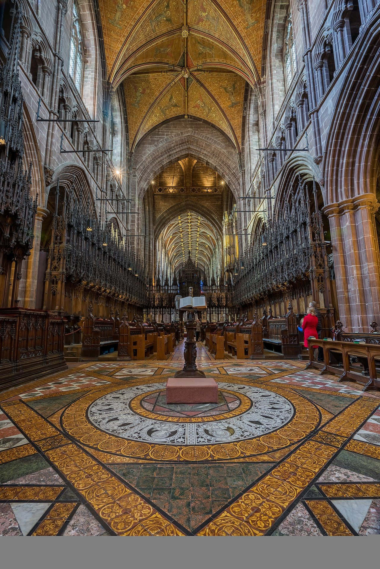Majestic Interior Of Chester Cathedral
