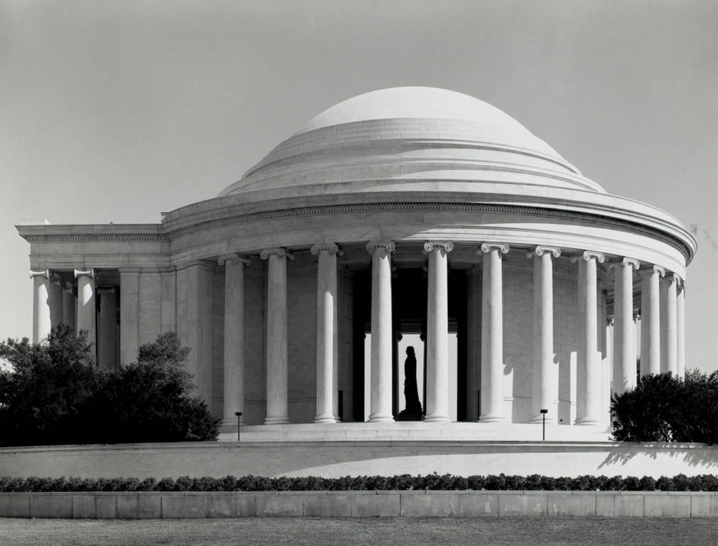 Majestic Jefferson Memorial In Monochrome