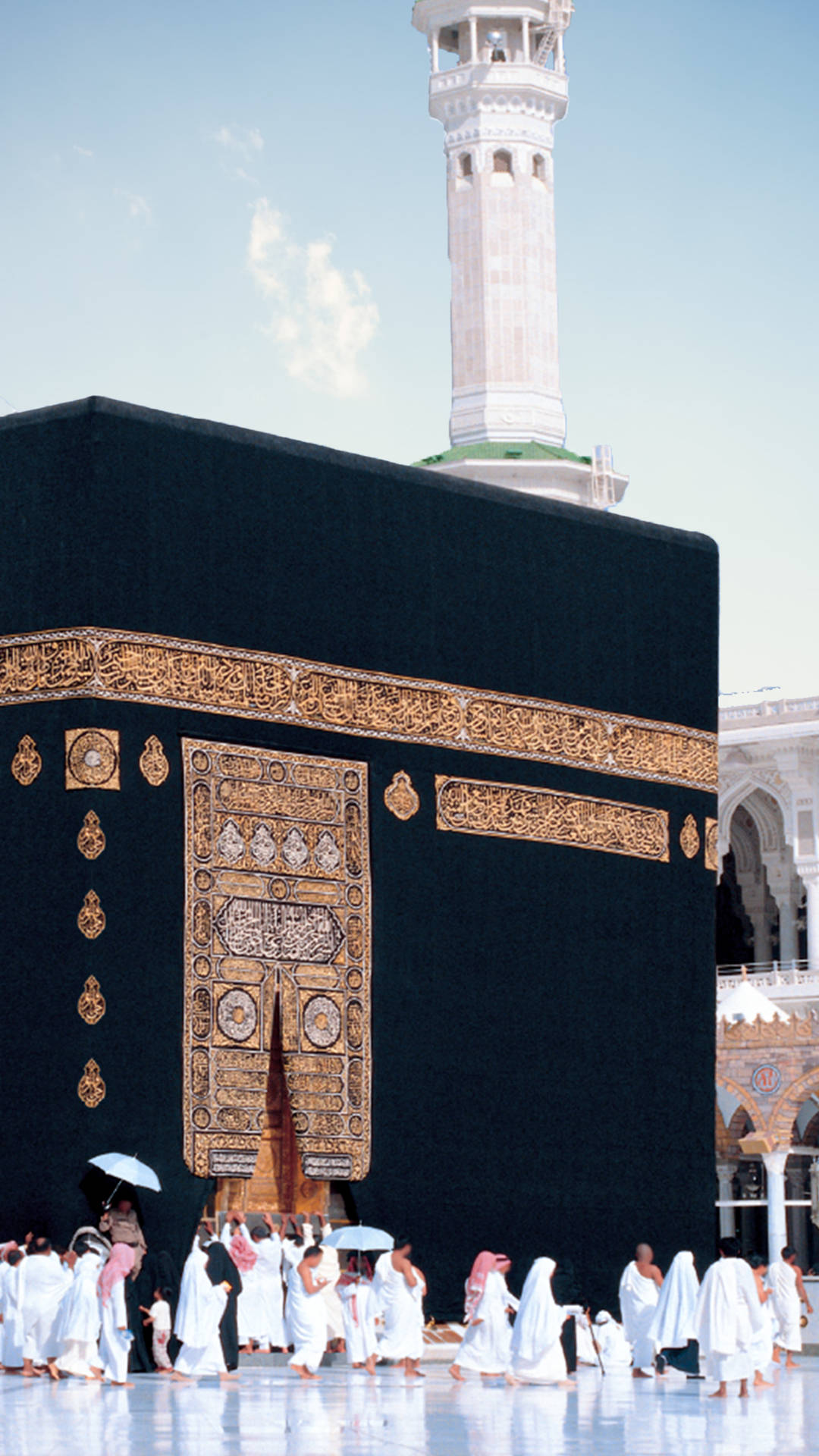 Majestic Kaaba Under Beautiful Sky