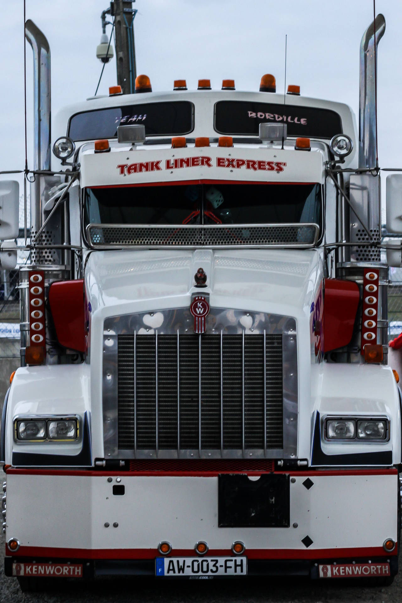 Majestic Kenworth Tank-liner Express On The Move Background