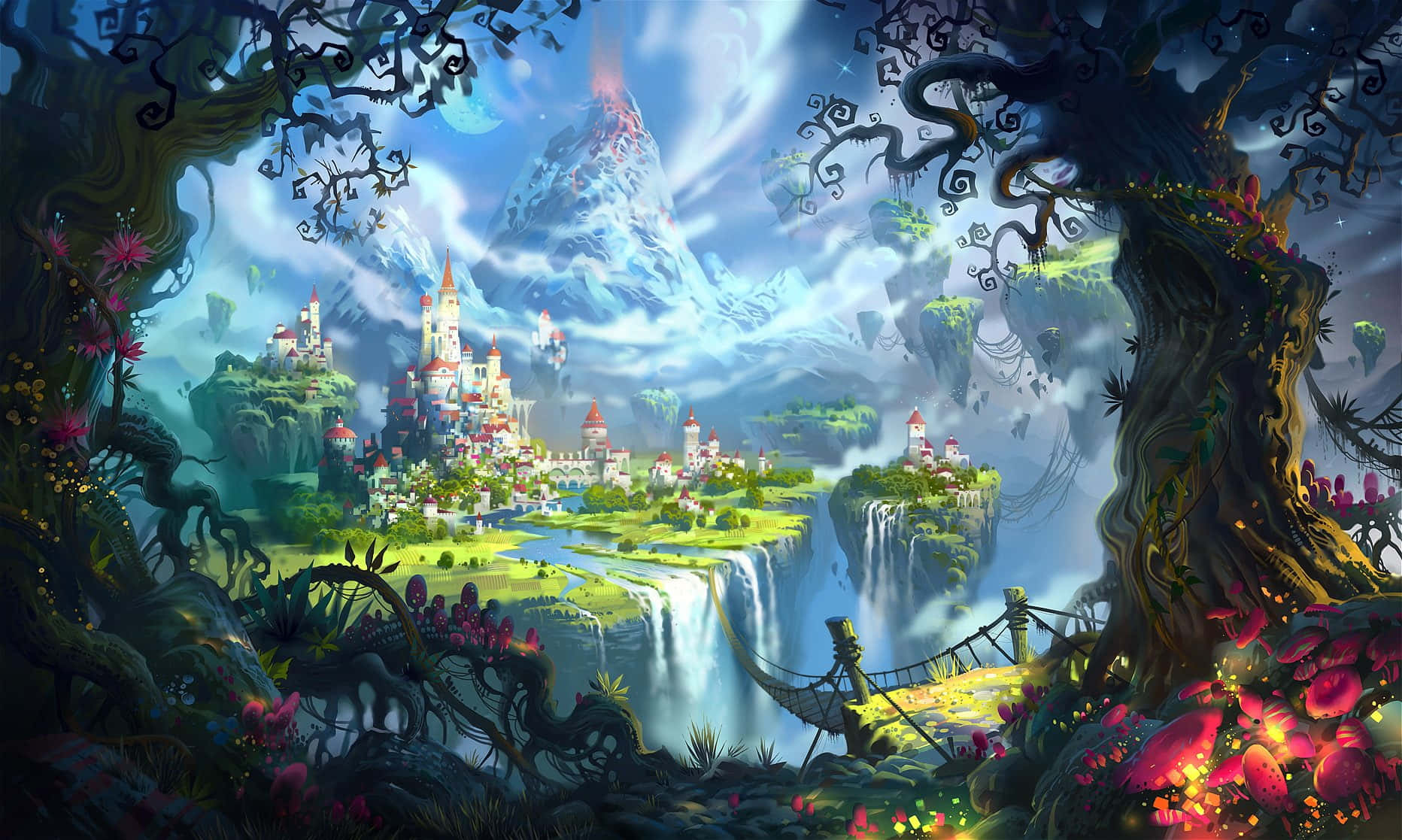 Majestic Kingdom Landscape Background