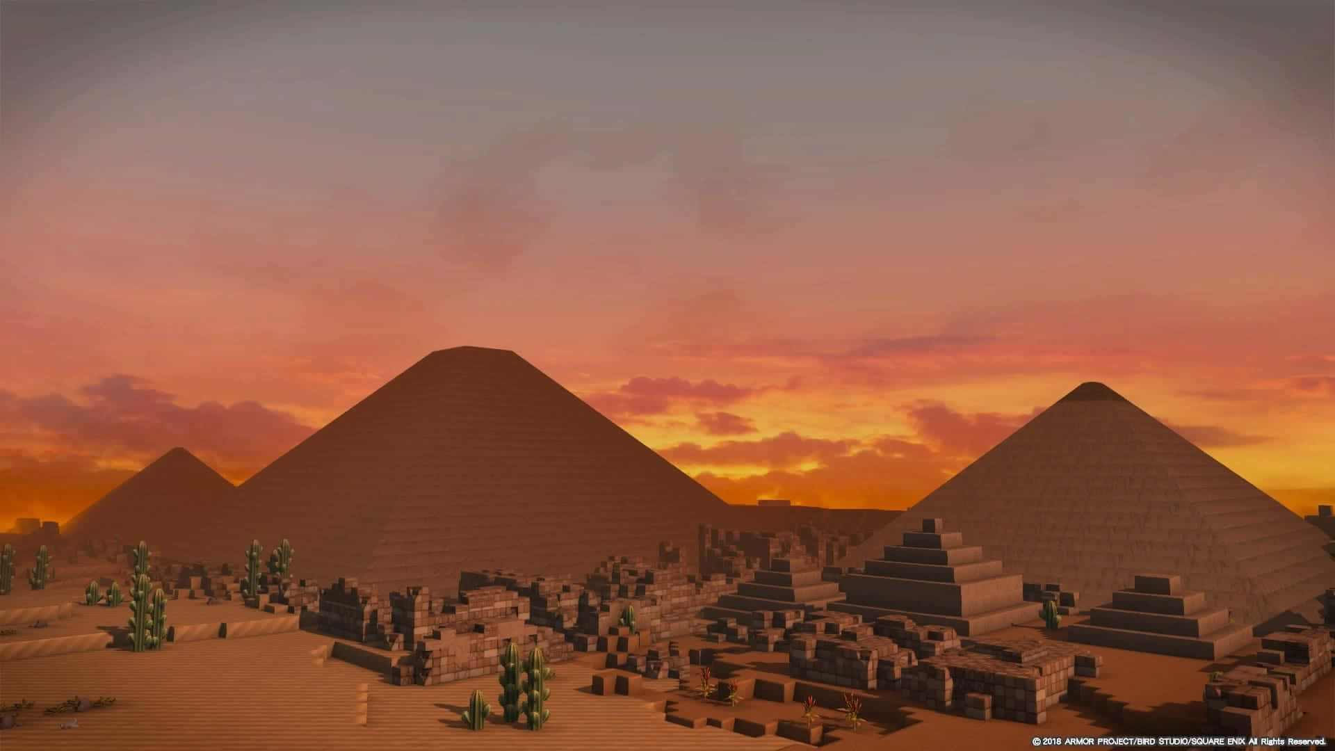 Majestic Landscape Of Ancient Egypt Background