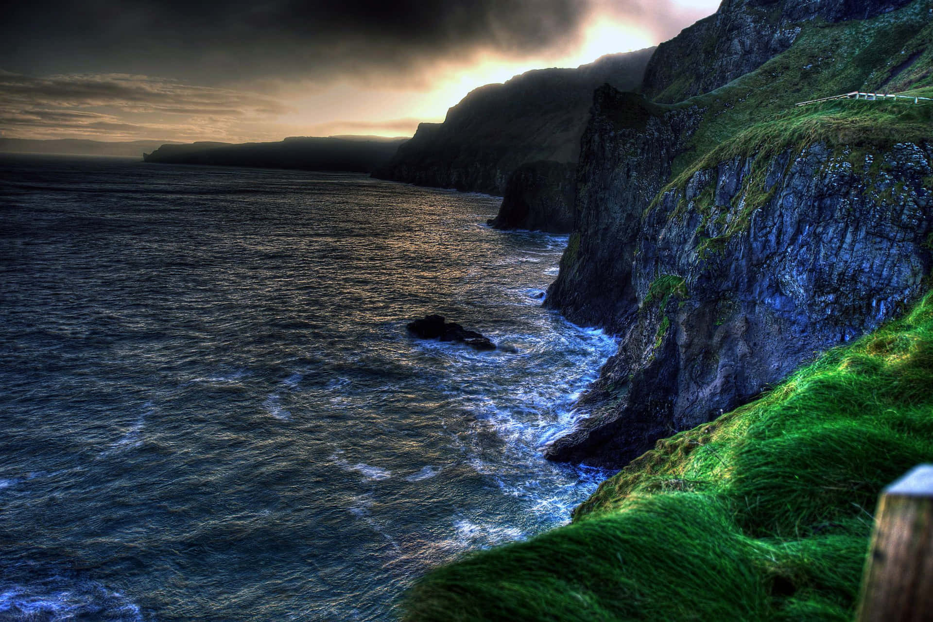 Majestic Landscape Of Ballintoy Ballycastle Coast, Northern Ireland