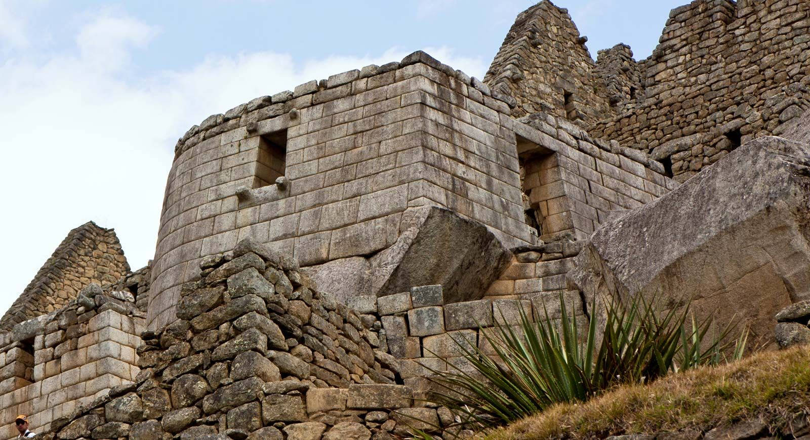 Majestic Landscape Of Machu Picchu's Sacred Rock Background