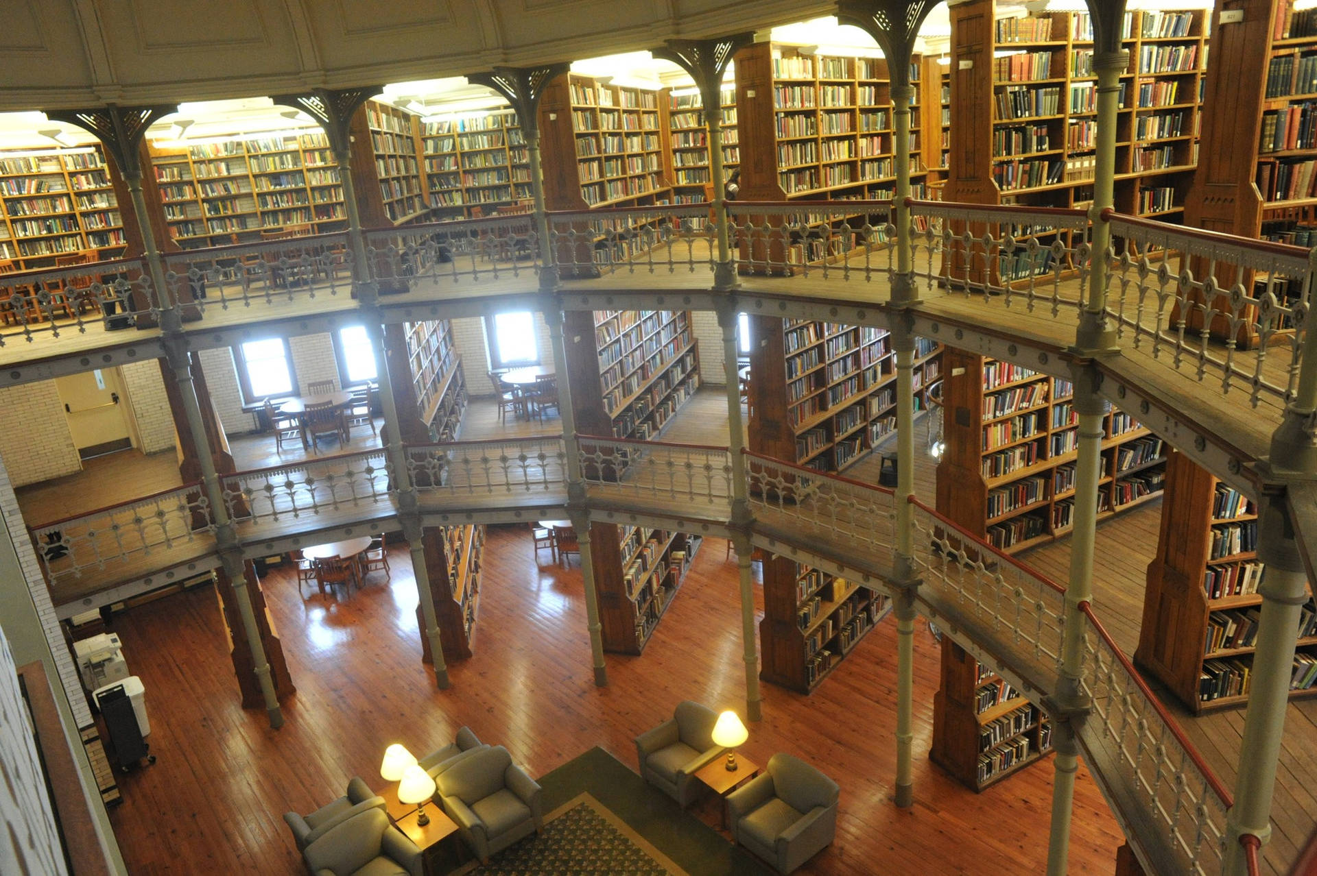 Majestic Linderman Library At Lehigh University Background