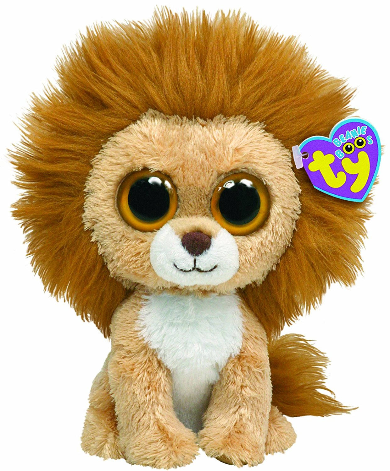 Majestic Lion Beanie Boo Sparkling Plush Toy