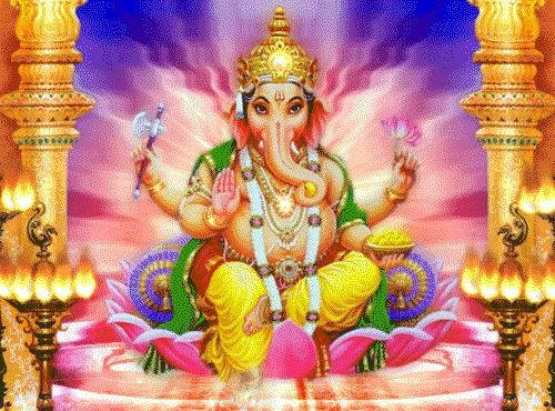 Majestic Lord Ganesha Background