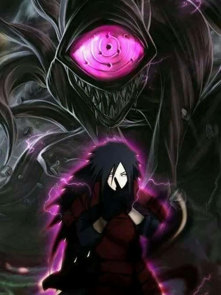 Majestic Madara Uchiha In Full Power - Unique Naruto Anime Art Background