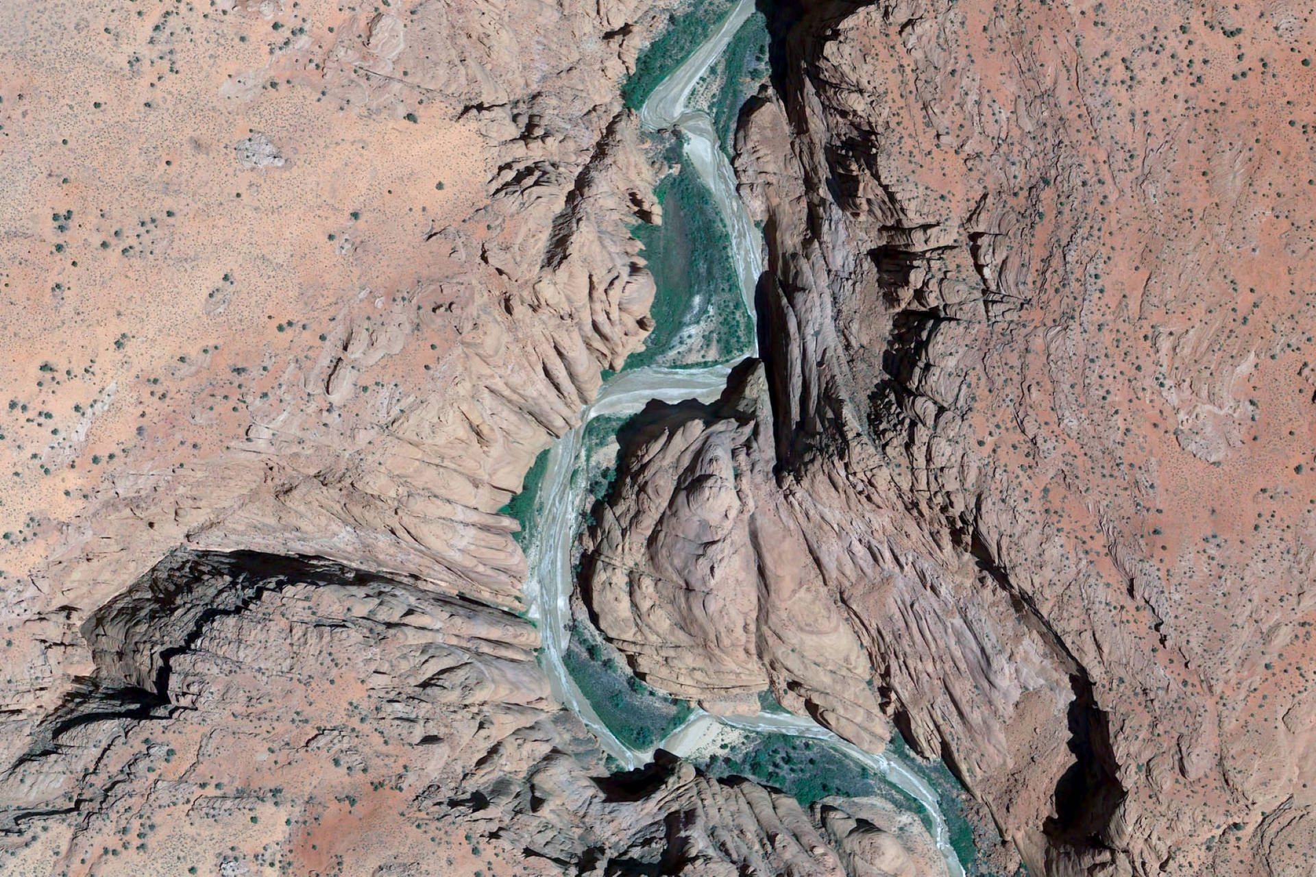 Majestic Marble Canyon Through Google Earth Background