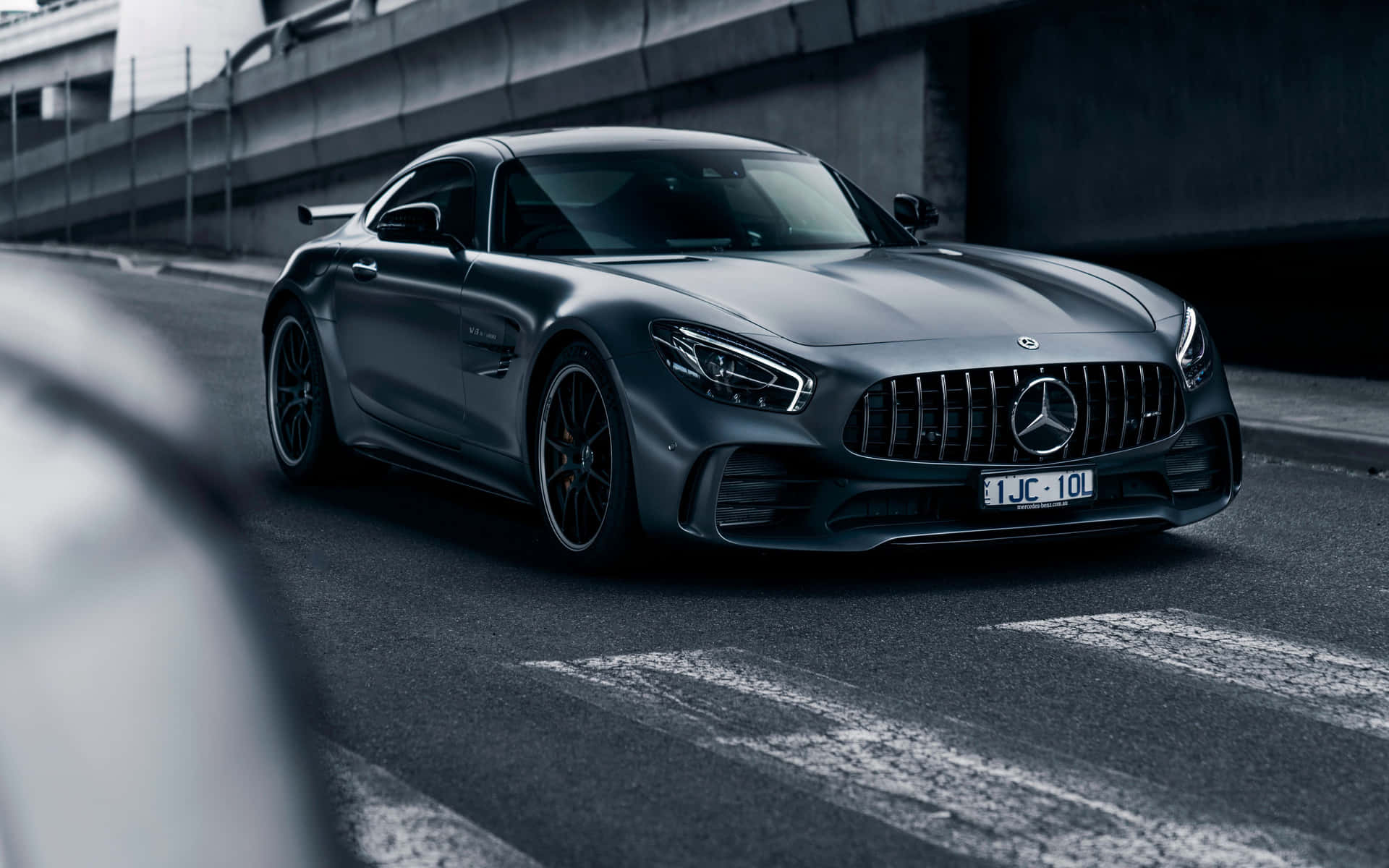 Majestic Mercedes Amg Gt In Its Full Glory Background