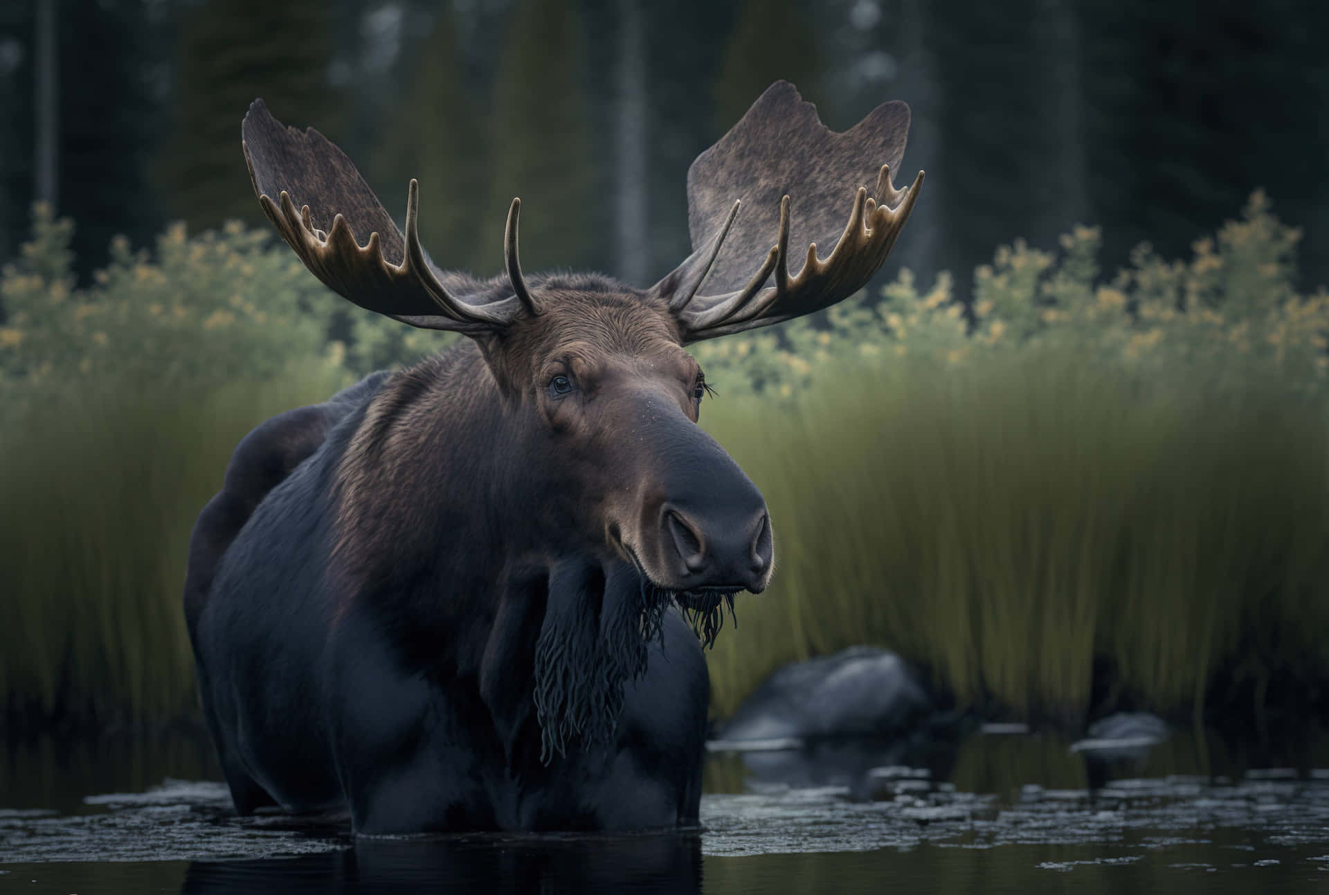 Majestic Moosein Natural Habitat