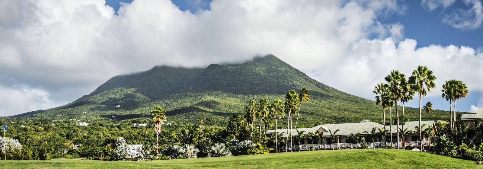 Majestic Mountain Landscape In St Kitts And Nevis