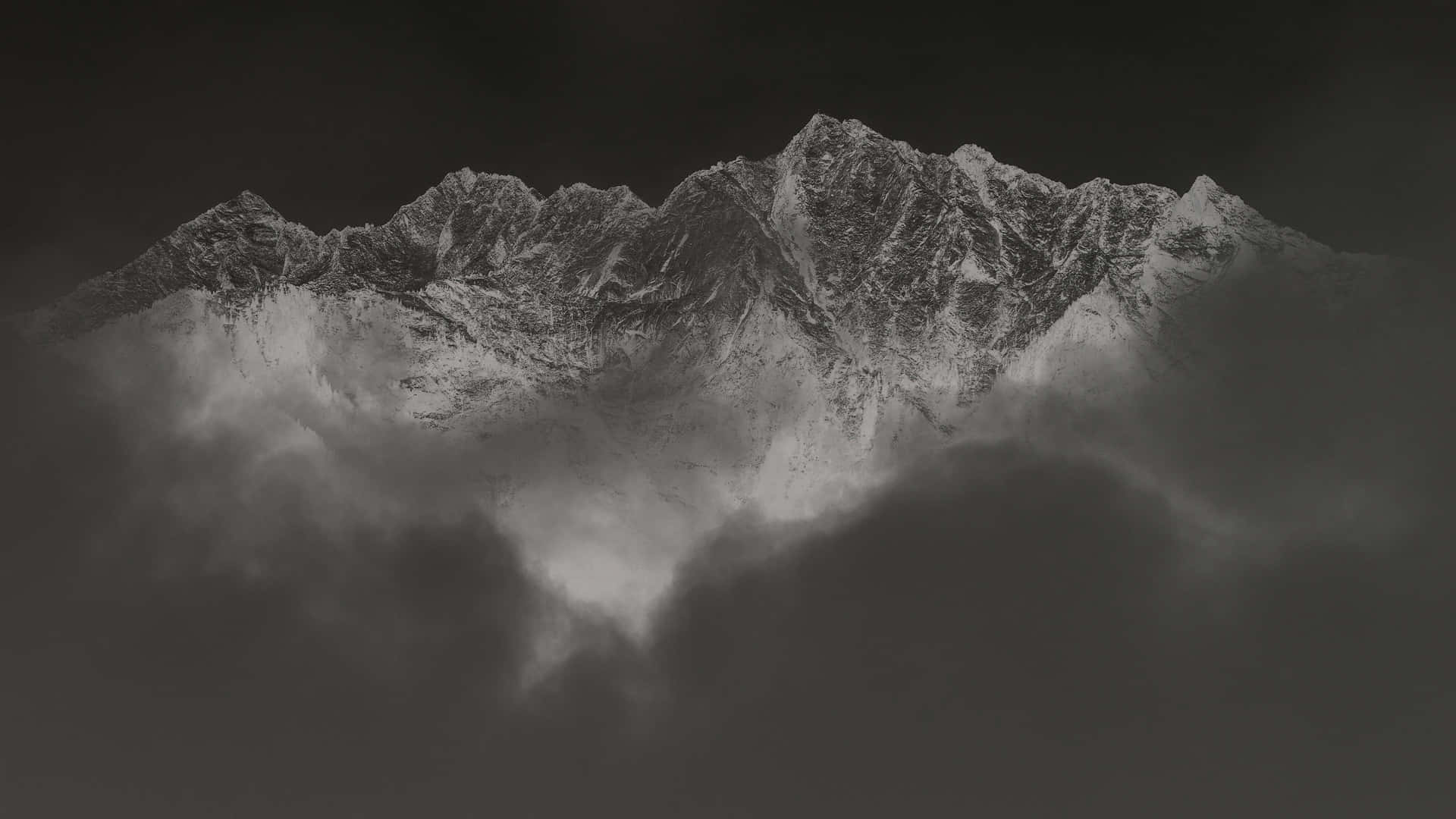 Majestic_ Mountain_ Peaks_4 K_ B W Background