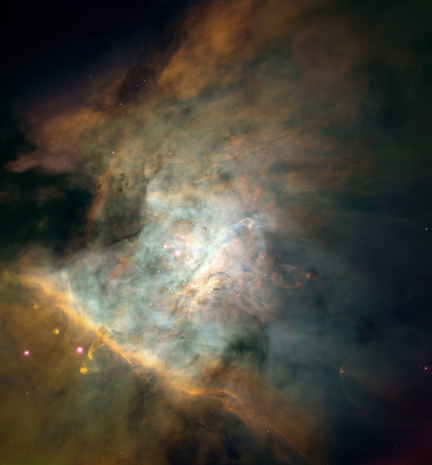 Majestic Nebula In Deep Space Background
