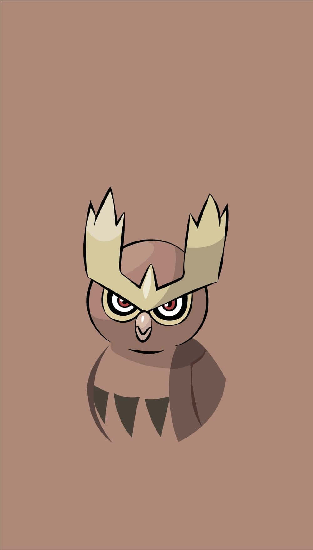 Majestic Noctowl In Night Sky Background