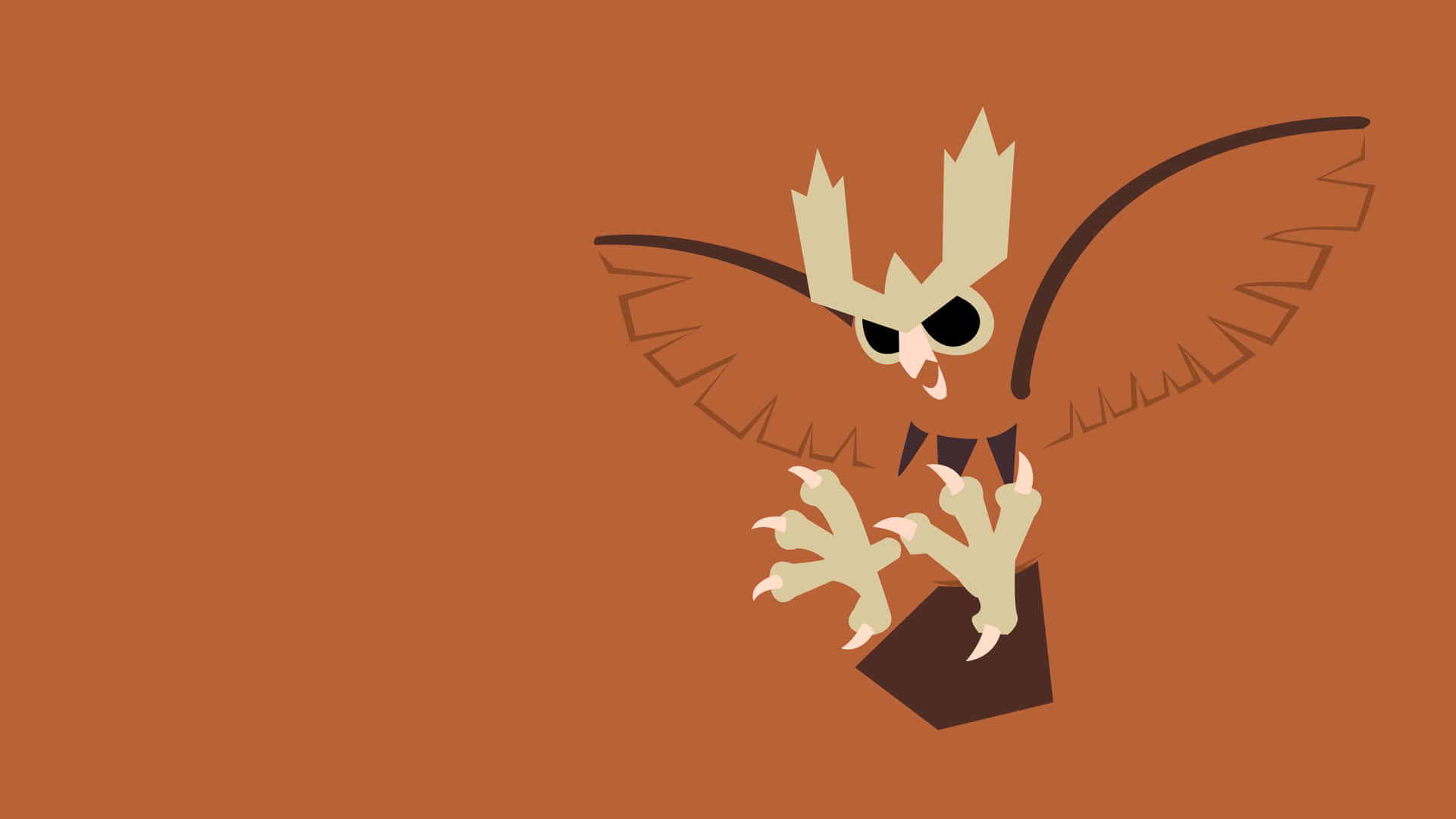 Majestic Noctowl Soaring In The Moonlight Background