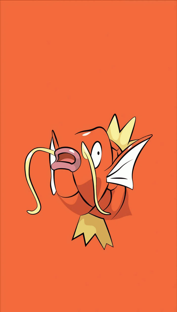 Majestic Orange Magikarp Adorned In An Aesthetic Setting