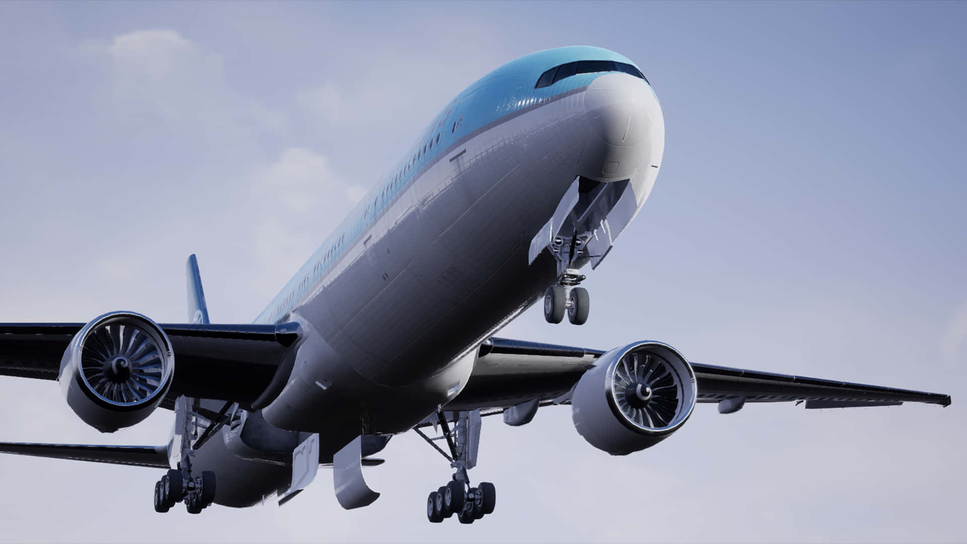 Majestic Passenger Aircraft In Flight