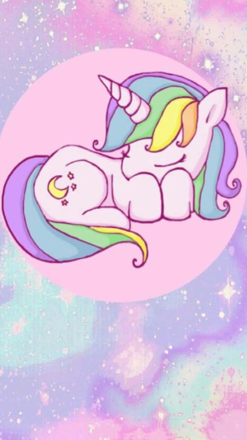 Majestic Pastel Unicorn Background