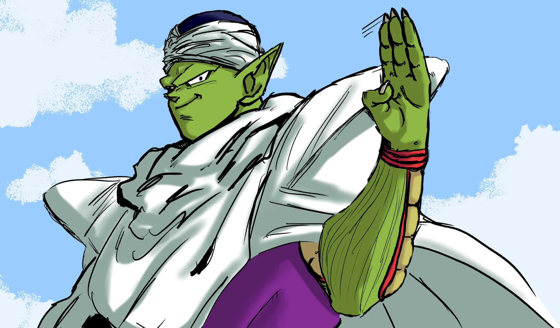 Majestic Piccolo Pose Background