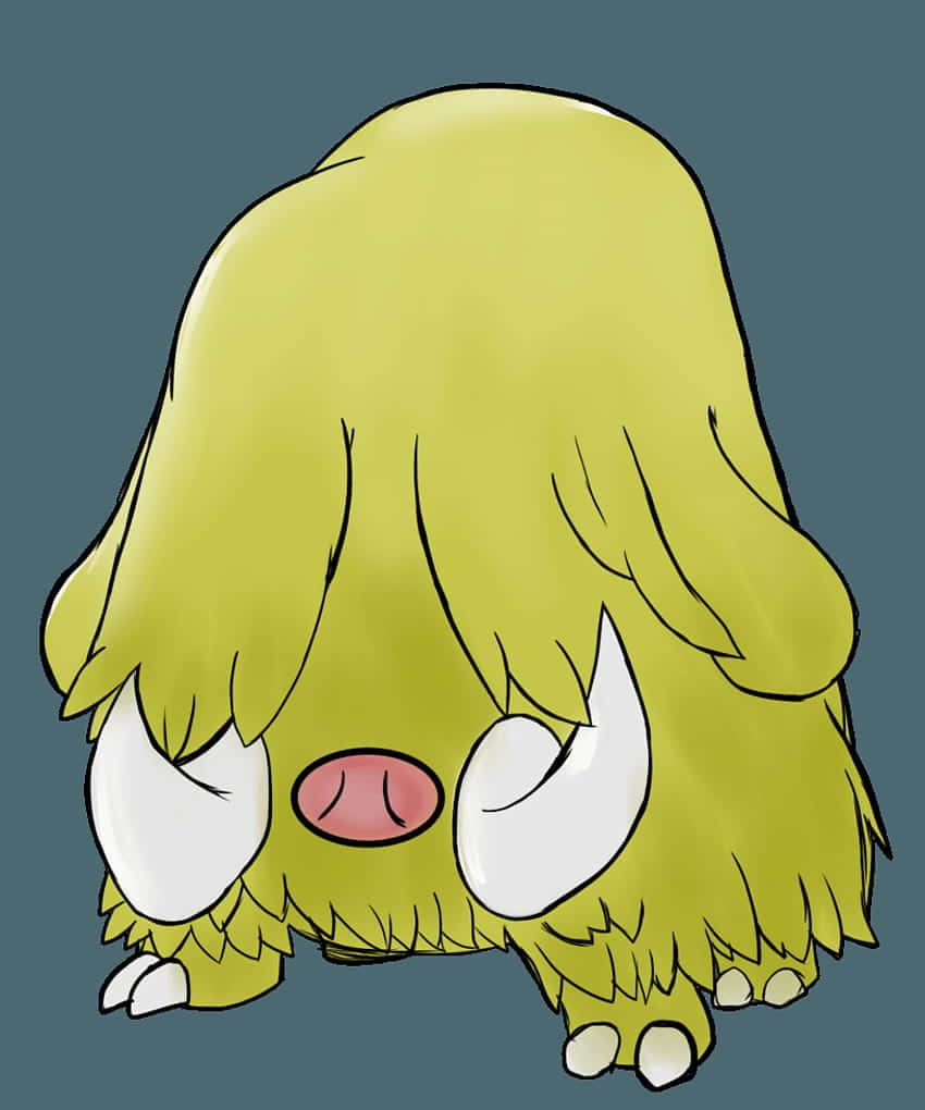 Majestic Piloswine In A Frosty Landscape Background