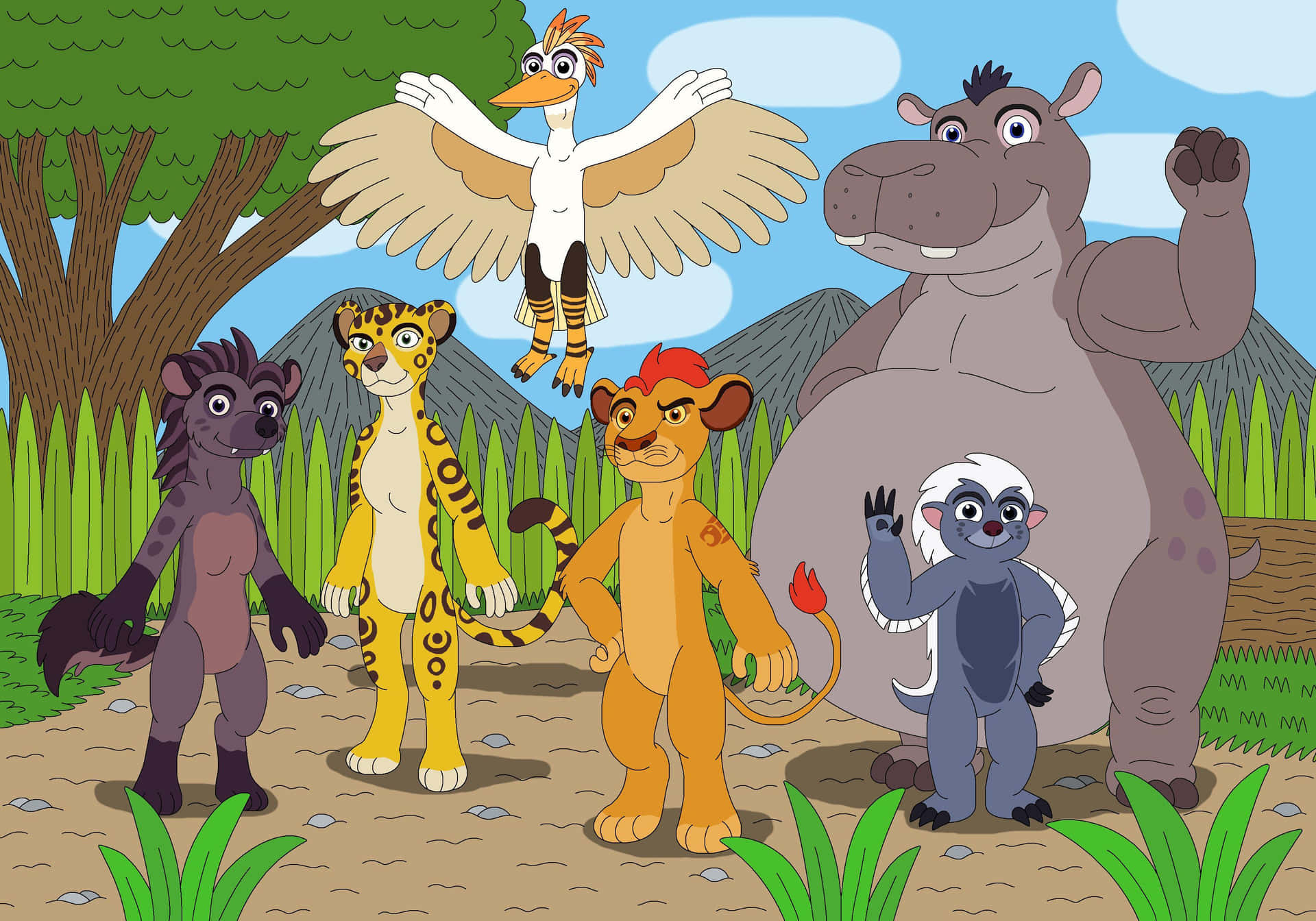 Majestic Pride Of Lion Guard Background