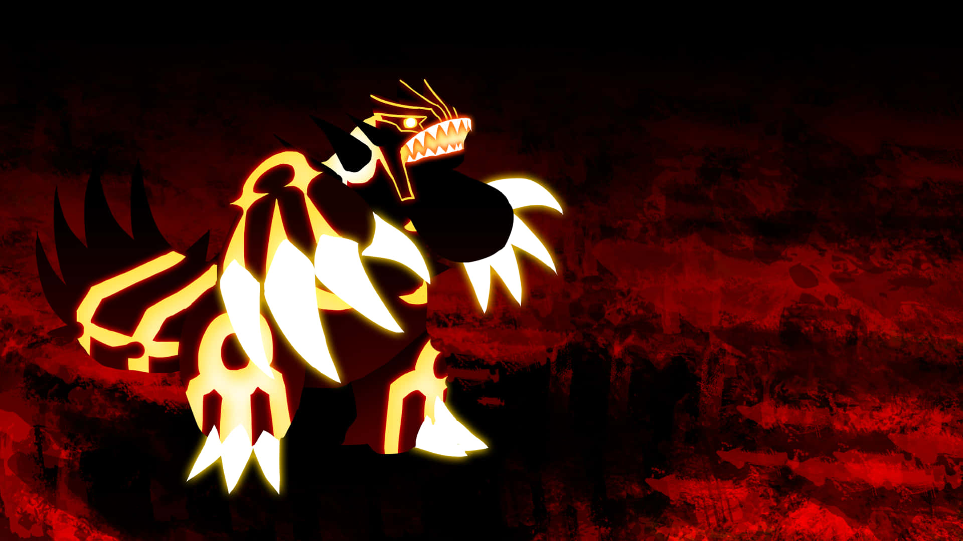 Majestic Primal Groudon Glow Background