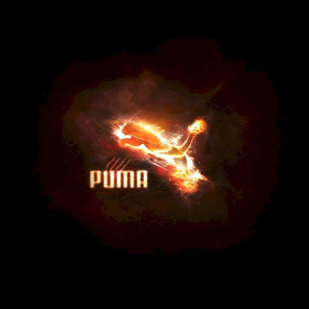 Majestic Puma Logo In Vibrant Colors Background